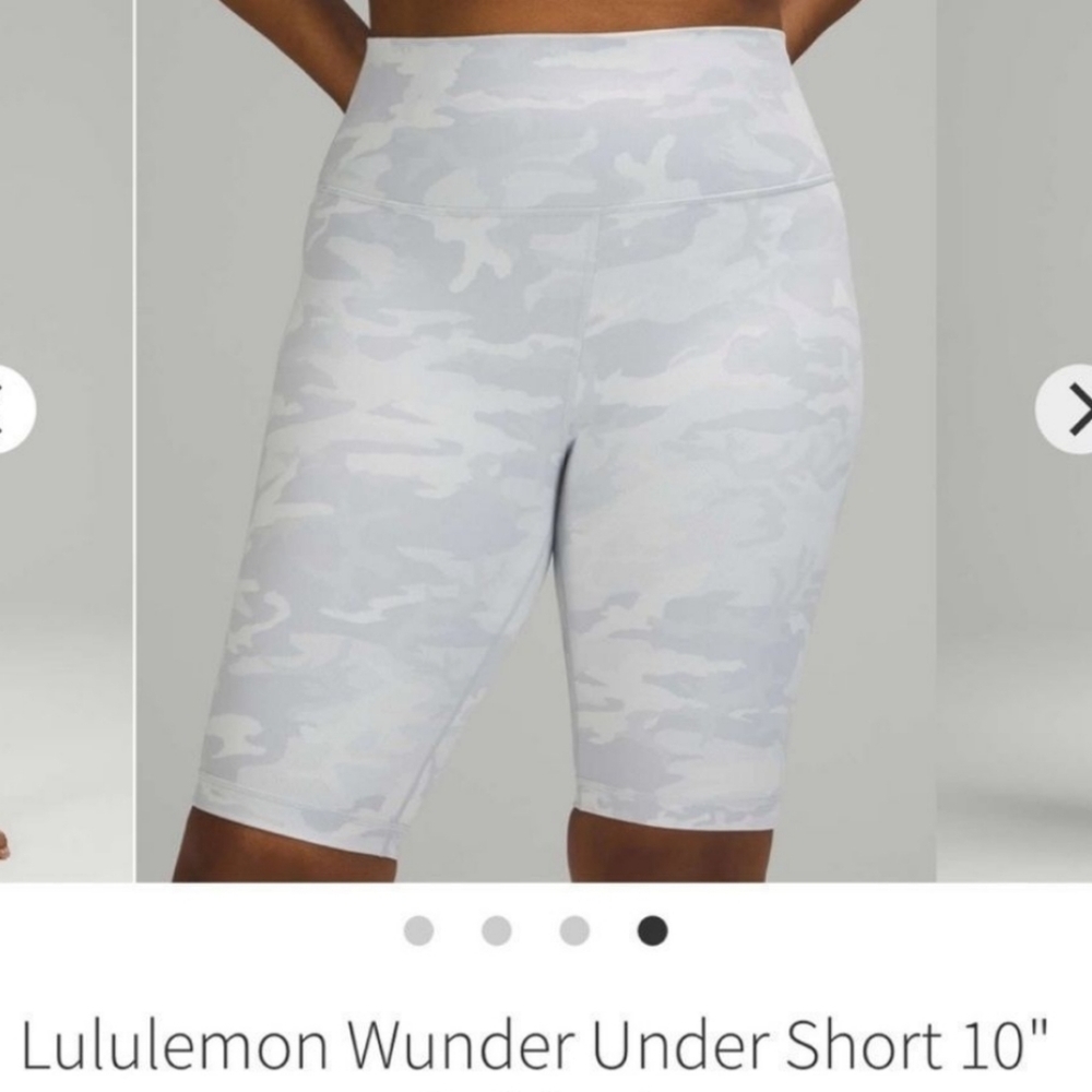 Lululemon Wunder Under HR 10" Camo Short Size 4